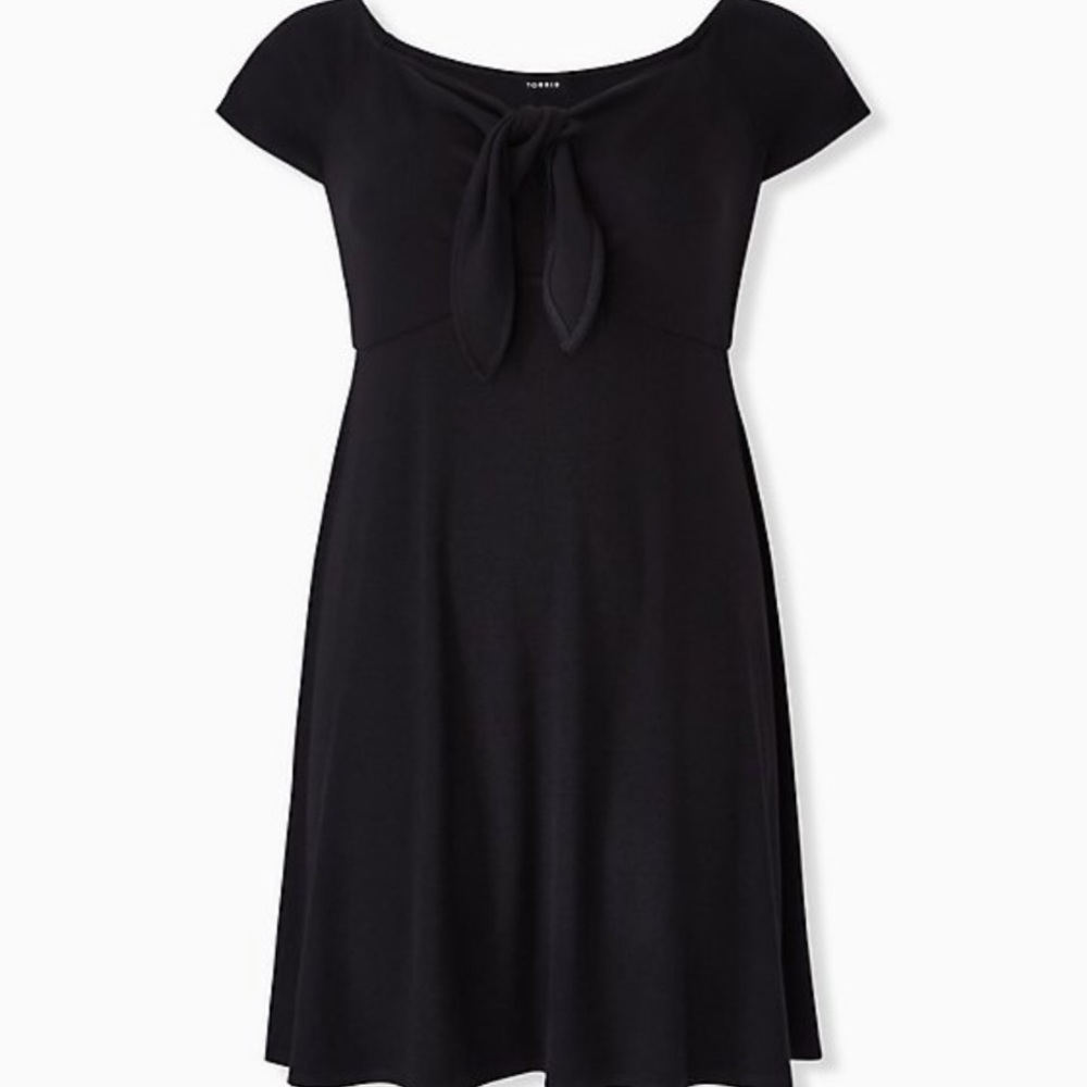 Torrid Ribbed Tie Front Dress